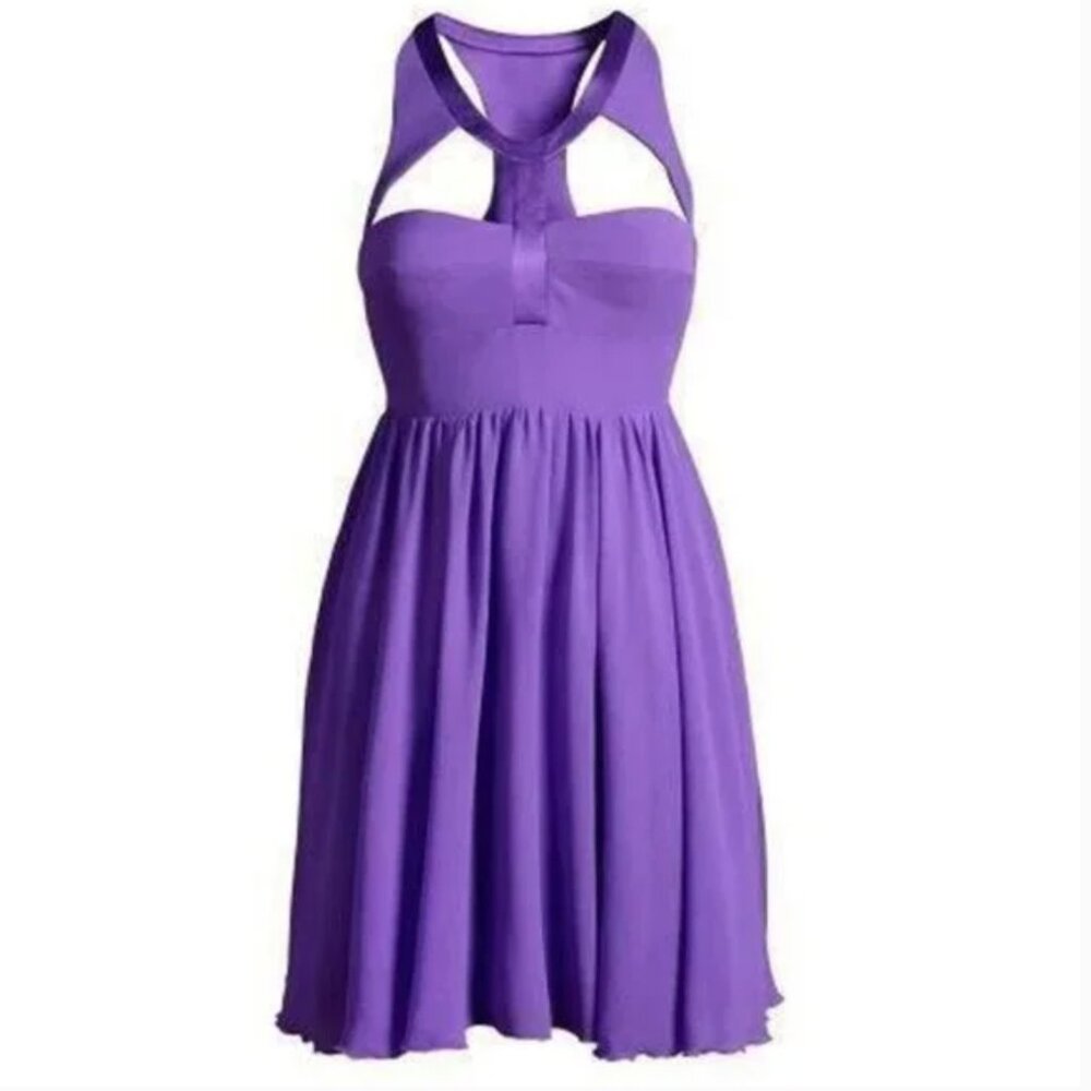 Versace for H&M Purple Silk Mini Dress